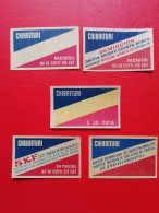 Romania Lot 5 Eseuri Etichete Chibrituri - Matchbox Labels