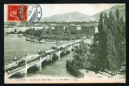 14593 - SUISSE - GENEVE - Le Pont Du Mont Blanc Et Le Mont Blanc - Genève