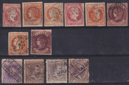 Z475 ESPAÑA SPAIN RARE CANCEL REUS TARRAGONA STAMPS LOT.  - Gebruikt