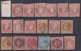 Z477 ESPAÑA SPAIN RARE CANCEL BADAJOZ JEREZ STAMPS LOT.  - Usados