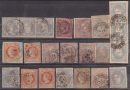 Z480 ESPAÑA SPAIN RARE CANCEL BARCELONA GIRONA GERONA STAMPS LOT.  - Gebruikt