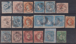 Z485 ESPAÑA SPAIN RARE CANCEL BARCELONA GIRONA GERONA STAMPS LOT.  - Used Stamps