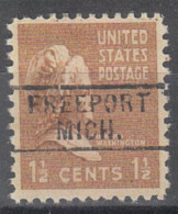 USA Precancel Vorausentwertungen Preo Locals Michigan, Freeport 745 - Preobliterati