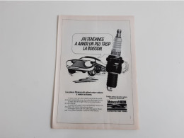 Publicité De Presse Automobile Bougies Motorcraft - Andere & Zonder Classificatie