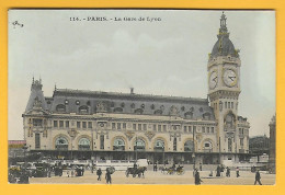 CPA PARIS - La GARE De LYON - 1906 ( Peu Commune ) - Stations, Underground
