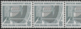 796 SWK 80 Pf 200er-Rolle, 5er-Streifen Mit Nr., Postfrisch ** - Francobolli In Bobina