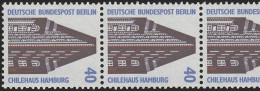 816 SWK 40 Pf, 5er-Streifen + Nr. ** - Roller Precancels