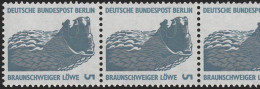 863 SWK 5 Pf, 5er-Streifen + Nr. ** - Roller Precancels