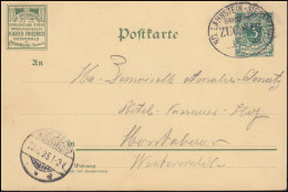 Bahnpost ND.LAHNSTEIN - SIERSHAHN 23.12.1898 Nach MONTABAUR 23.12.98 Auf AK - Sonstige & Ohne Zuordnung