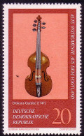 2225 Alte Musikinstrumente 20 Pf Diskant-Gambe ** - Unused Stamps