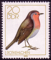 2390 Heimische Singvögel 20 Pf Rotkehlchen ** - Nuovi