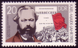2784 Karl Marx 20 Pf 1983 ** - Unused Stamps