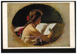 Künstler-AK B. Zickendraht: Lesendes Mädchen, Ungebraucht, Um 1920 - Non Classés