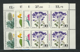 1059-1062 Wofa Ackerwildkräuter 1980, E-Vbl. O.r. Satz ** - Nuovi