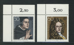 1049-1050 Europa/CEPT 1980, Ecke O.l. Satz ** - Unused Stamps