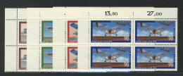1005-1008 Jugend Luftfahrt 1979, E-Vbl O.l. Satz ** - Nuovi