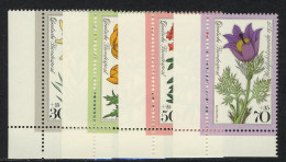 867-870 Wofa Alpenblumen 1975, Ecke U.l. Satz ** - Unused Stamps