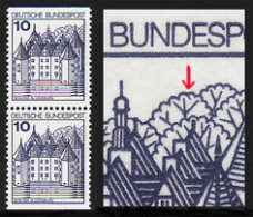 913I/I BuS 10 Pf Bdr. N.F., PLF Strich In Baumkrone, Postfrisches C/D-Paar ** - Variedades Y Curiosidades