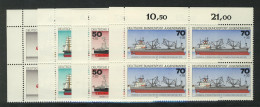 929-932 Jugend Schiffe 1977, E-Vbl. O.l. Satz ** - Unused Stamps