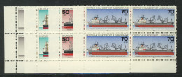 929-932 Jugend Schiffe 1977, E-Vbl. U.l. Satz ** - Unused Stamps
