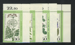 949-952 Wofa Wiesenblumen 1977, Ecke O.r. Satz ** - Unused Stamps