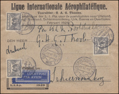 Ausstellung Internationale Aerophilatelie Drucksache S'GRAVENHAGE 17.3.1929 - Exposiciones Filatélicas