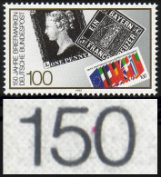 1479 - 150 Jahre Briefmarken, PLF Roter Punkt Bei 150, Feld 10, ** - Plaatfouten En Curiosa