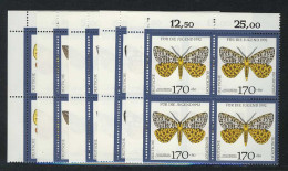 1602-1606 Jugend Nachtfalter 1992, E-Vbl O.l. Satz ** - Unused Stamps