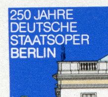 1625 Staatsoper Berlin: BERLIN Fett Gedruckt, Primärer Plattenfehler ** - Abarten Und Kuriositäten