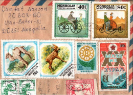 ! Lot Of 7 Mongolia Covers, Mongolei Briefe - Mongolie