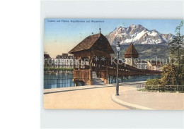 12366280 Luzern LU Pilatus Kapellbruecke Wassertur Luzern - Autres & Non Classés