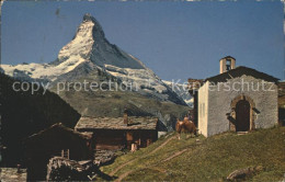 12365980 Zermatt VS Findelen Mit Matterhorn Walliser Alpen  - Altri & Non Classificati