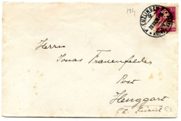 Mail Von Kreuzlingen1922  - Henggart  - Tellbrustbild 154 - Marcophilie