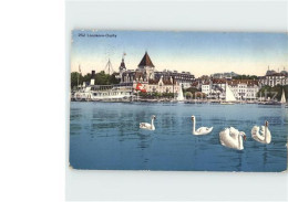 12365424 Lausanne Ouchy See Schiff Schwaene Ort Lausanne - Other & Unclassified