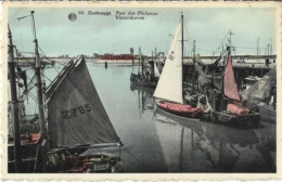 ZEEBRUGGE : Port Des  Pêcheurs. Carte Glacée. - Zeebrugge