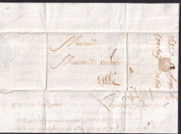 DDGG 062 - Lettre Précurseur COURTRAY 1680 Vers Aronio à LILLE - Port 1 Patar à L'encre - 1621-1713 (Paesi Bassi Spagnoli)