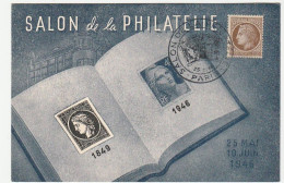 Carte Rallye Philatélique Bayonne Paris, Centre D'accueil Philatélique De Bordeaux, 1964 - Briefe U. Dokumente