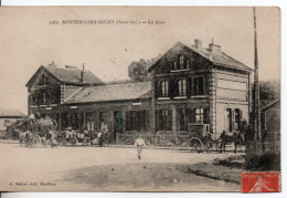 Carte Postale Ancienne Monterolier Buchy - La Gare - Chemin De Fer - Other & Unclassified