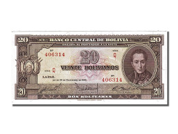 Billet, Bolivie, 20 Bolivianos, 1945, 1945-12-20, NEUF - Bolivia