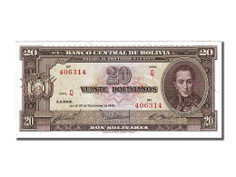 Billet, Bolivie, 20 Bolivianos, 1945, 1945-12-20, NEUF - Bolivien