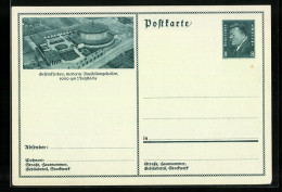 AK Gelsenkirchen, Moderne Ausstellungshallen, Ganzsache  - Postcards