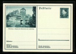 AK Nürnberg, Pegnitz Mit Weinstadel Und Henkersteg, Ganzsache  - Cartes Postales