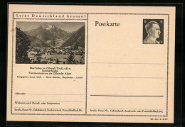 AK Mayrhofen /Zillertal, Totalansicht Mit Bergmassiv, Ganzsache Lernt Deutschland Kennen  - Postcards