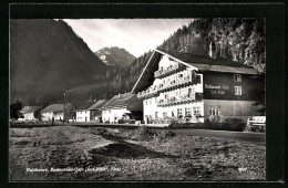 AK Haldensee, Restaurant-Cafe Rot-Flüh Vor Bergpanorama  - Autres & Non Classés