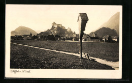 AK Kufstein, Flurkreuz Mit Blick Auf Die Festung  - Autres & Non Classés