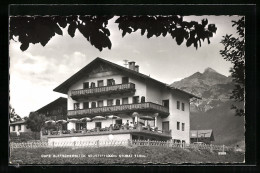 AK Neustift /Stubai, Cafe Gletscherblick Gegen Die Berge  - Autres & Non Classés
