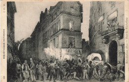 PEINTURES & TABLEAUX - Révolution 1830 - Rue De Richelieu - Carte Postale Ancienne - Malerei & Gemälde