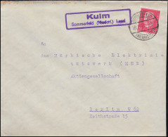Landpost Kulm Sommerfeld Niederlausitz Land Auf Brief Sommerfeld Jan. 1931 - Lettres & Documents