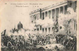 PEINTURES & TABLEAUX - Révolution 1830 - Musée Carnavalet - Prise Du Louvre - Animé - Carte Postale Ancienne - Paintings