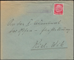 Landpost Hirschburg über Ribnitz Mecklenburg Auf Brief RIBNITZ 11.4.37 - Lettres & Documents